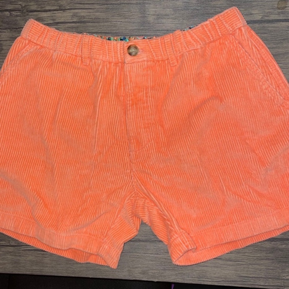 Chubbies Corduroy Orange Shorts Silk Inside